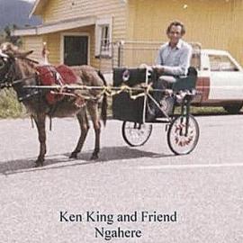 Ngahere hotel owner at the time, Ken King, supplying transport for Santa for the then annual Xmas party at the hall