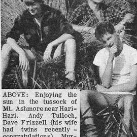 Andrew Tulloch, Dave Frizzell, Murray Reed - Mt Ashmore , near Harihari.ca.1965.