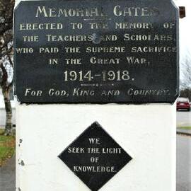 ALBUM - REBUILDING The A.N.Z.A.C. War MEMORIAL Pillars and Gates At Dixon Park. 2008. Greymouth.