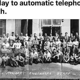 ALBUM - Cut over day to automatic telephones .1958.
