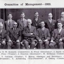 Runanga Co - Op , Committee of Management.1933.