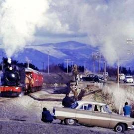 Ww480 on a Queens Birthday delivery run from Greymouth to Auckland, seen here near Palmerston North, June 1969.