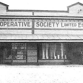 ALBUM -  Runanga Co - op - the building at the far end of the second picture was McConnell Drapers.