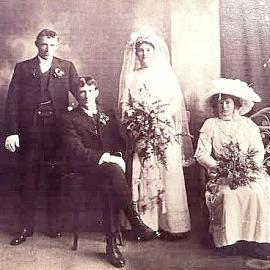 Jack Stoop,Charles Stoop ,May Winter,Louisa Mary Winter ,Lulu Denn .1912. *PHOTO ALBUM*