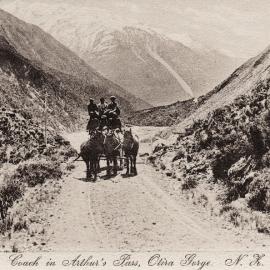COACH at ARTHURS PASS, OTIRA GORGE.