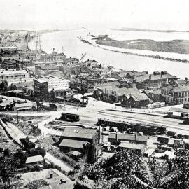 Elevated view of Greymouth.1920.