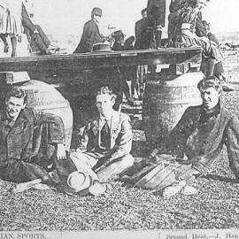 ALBUM - Tom O'Callaghan right - Hibernian Sports ,Greymouth .ca.1914.