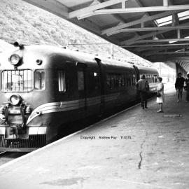 OTIRA--RAILCAR to CHRISTCHURCH. 1975. Refreshment stop at Otira