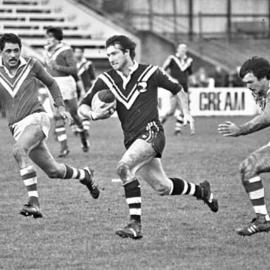 Kiwi # 556 Bernard "Hurgi " Green at Showgrounds chch getting a try. 1962-2006 *PHOTO ALBUM*