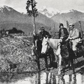  Riders on the track to Gillespie's Beach from Weheka. 1933.