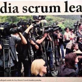 Pike River media scrum *PHOTO ALBUM*