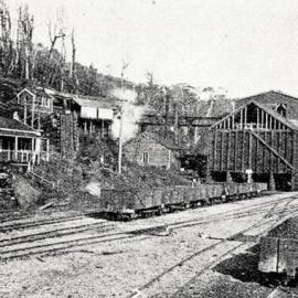 Coal bins at Rapahoe railway siding.1929.