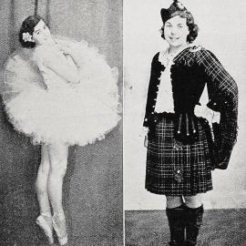 Winners at Greymouth competitions - Eileen Hannan (left), winner of the operatic dance, and Melva Moss.