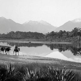 Okuru River, Westland District, 1930