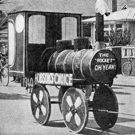 Float in the Greymouth centennial celebration procession.1940.