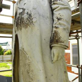 ALBUM - Hokitika Government Building (Seddon House) -  Restoration of Richard John Seddon's statue.