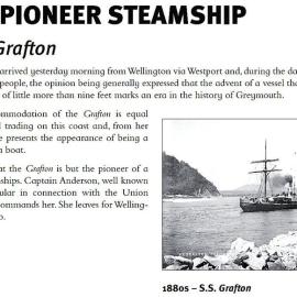 SS Grafton steamship, Greymouth, 1877