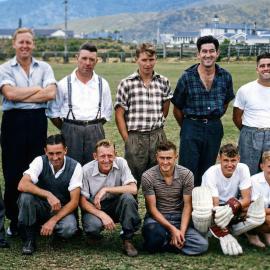 Railways workshop cricket team, Greymouth, 1950s