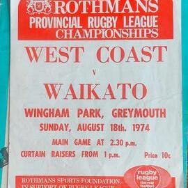 West Coast v Waikato rugby league match Wingham Park, 1974 *PHOTO ALBUM*