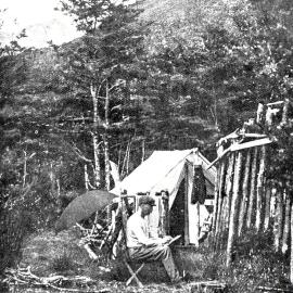 AN ARTIST'S CAMP IN SOUTH WESTLAND.1911.