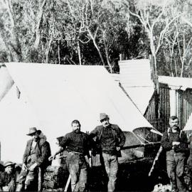 Ministry of Works Camp Poerua River near Hari Hari 1931 