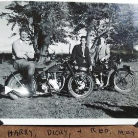 Men and motorbikes, 1948
