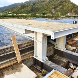 ALBUM - Construction of the GREYMOUTH FLOODWALL VIEWING PLATFORM. 2019.