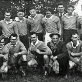 Ngahere Rugby League Team in about 1948 to 1950.