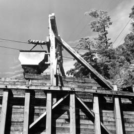 The aerial ropeway at Ten Mile Creek.ca.1950 - 1969.