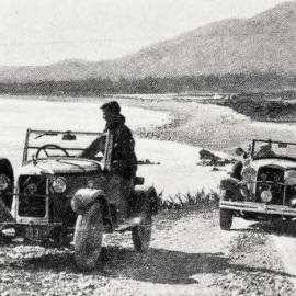  On the road after passing Barrytown . 1930.