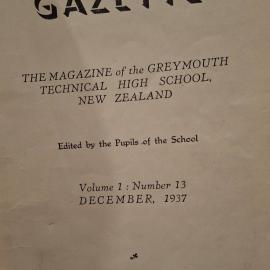 The Mawhera Gazette - 1937 *PHOTO ALBUM*