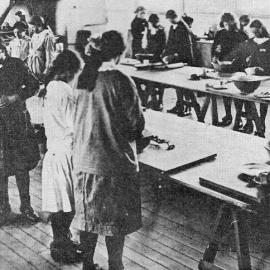 Girls of the Grey V Class at the old Technical school. Greymouth.1917.