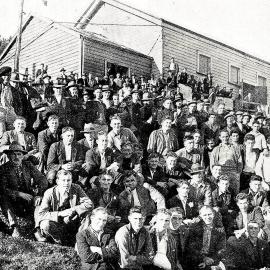 Blackwater miners resume work after a strike lasting thirteen weeks.June 1934.