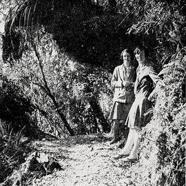 Two women on the track to Lake Matheson .1931.