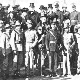  A group at the unveiling of the war and Coronation memorial by the Premier, Hokitika, June 3, 1903