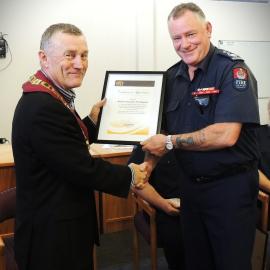 Cyclone Ita - Chief Fire Officer Rob Lunn recognised