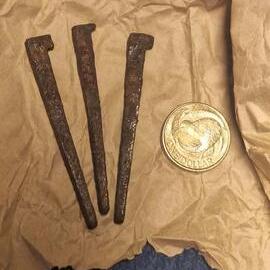 Old nails found at former homemaker building in Reefton