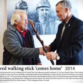 Samuel Frickleton VC walking stick