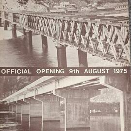 Pamphlet from the opening of the Cobden Bridge 1975 *PHOTO ALBUM*