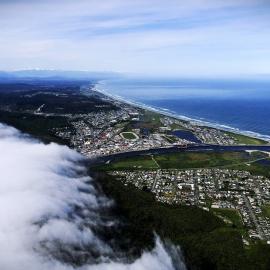 Aerial view of the Greymouth barber