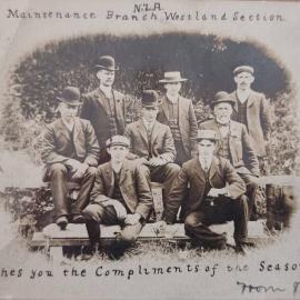 New Zealand Railways Westland Maintenance Branch Christmas card