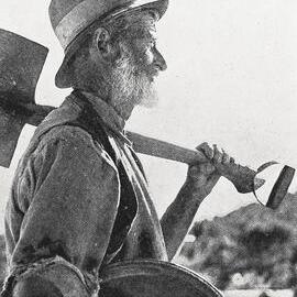 Mr J.W. Chamberlain, a veteran gold prospector Ross.1935.