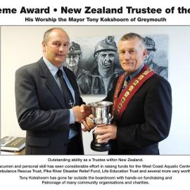 New Zealand Trustee of the Year Tony Kokshoorn