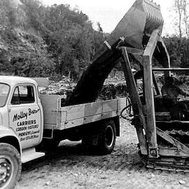 Molloy Bros Bedford Truck - loading Dobson slack with their TD 6 overloader.