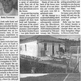 Meteorites or meteorwrongs - Mysterious things happened at Inangahua 1939.