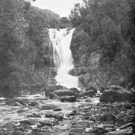 A WATERFALL ON CASCADE CREEK, BURNETT'S FACE , DENNISTON.1904.
