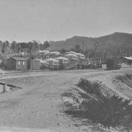 The Runanga Rail yard and station with Seddon Terrace in the background *PHOTO ALBUM*
