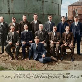 Greymouth Gas Company staff 1927