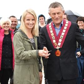 Opening the redeveloped Greymouth skatepark.2015.