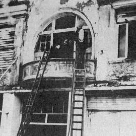 Aftermath of Duncan Hardies Factory Fire, Greymouth.1966.